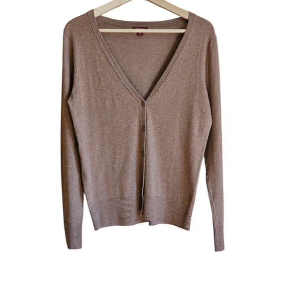 Merona Women's Cartigan Button Sweater Tan Size Small - Picture 1 of 6